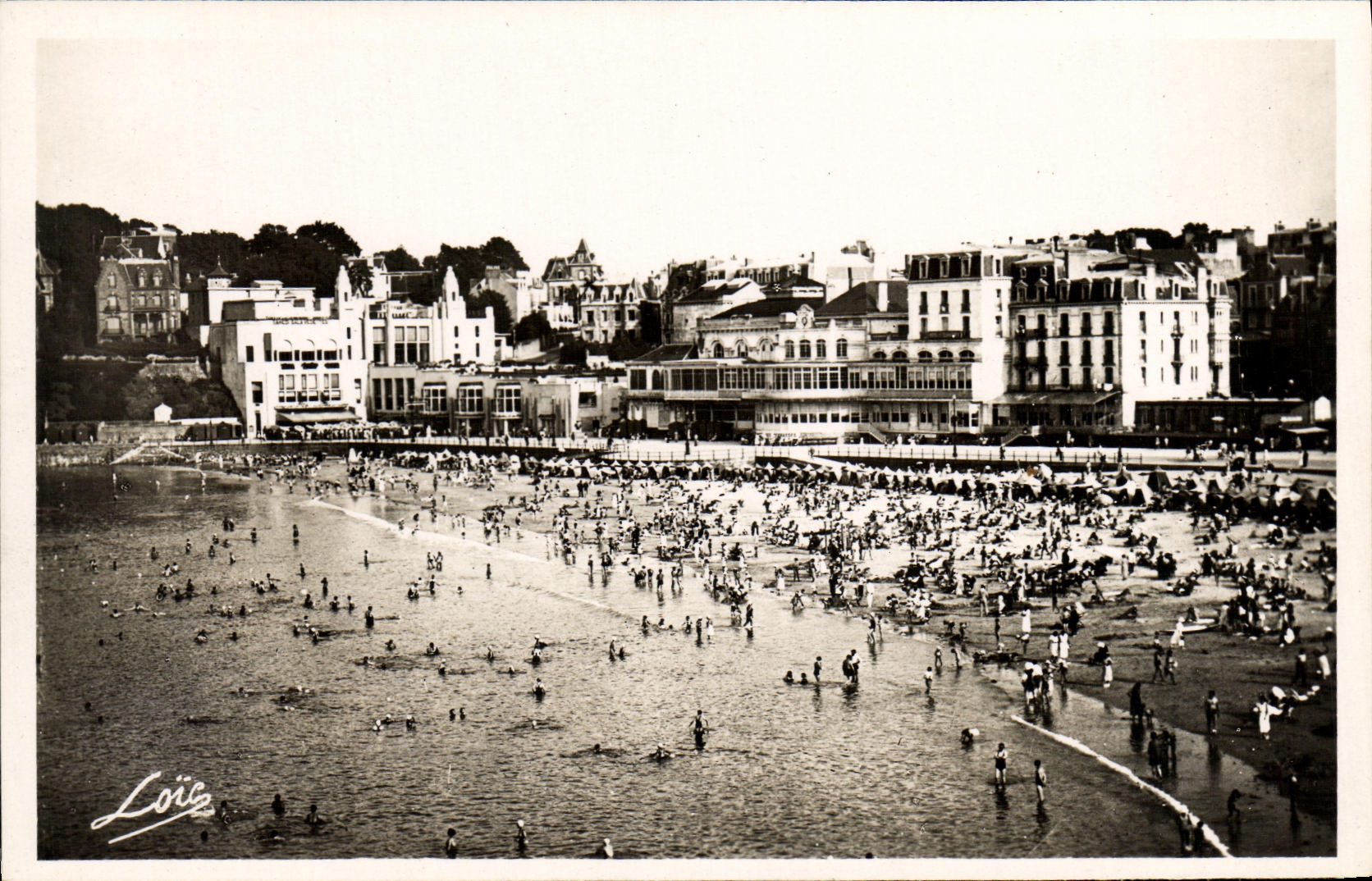 CPM Dinard Plage de L Ecluse a Mer Haute