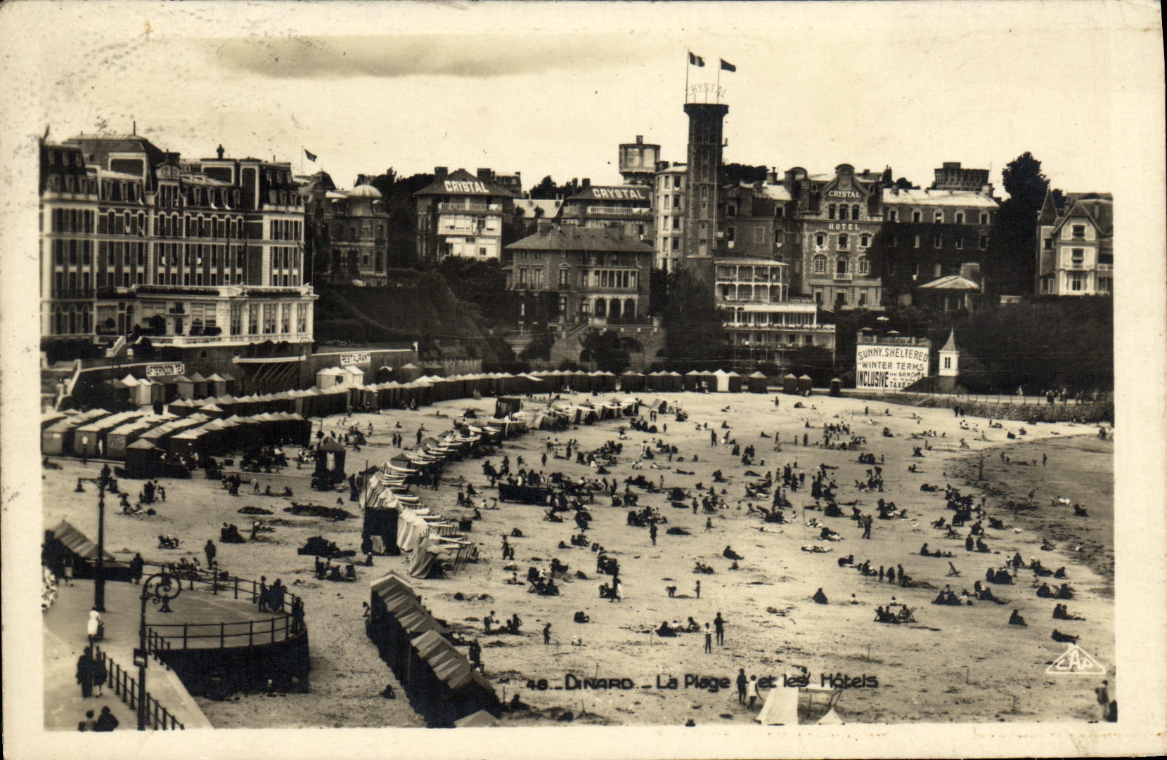 CPM Dinard Plage de L Ecluse a Mer Haute