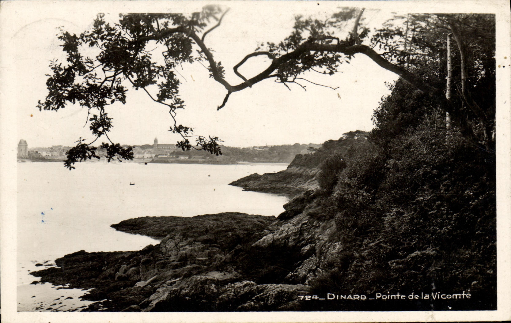 POSTAL MODERNA puntos de Dinard del vizconde
