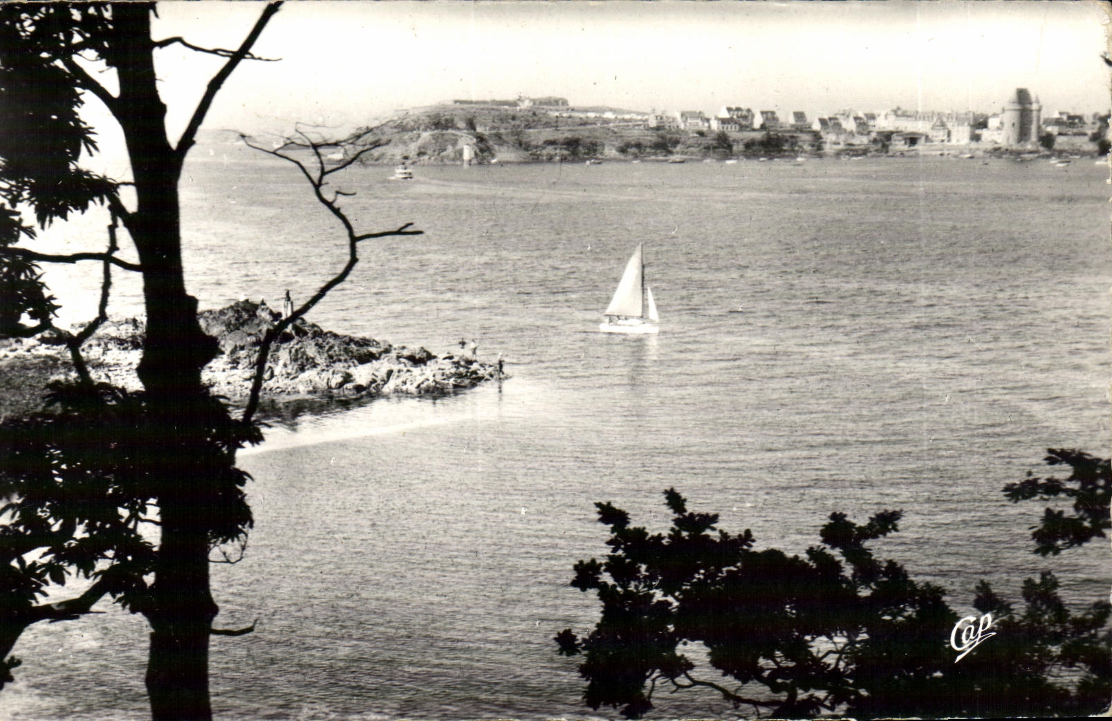 POSTAL Dinard de la VENDIMIA la bahia de la rancia