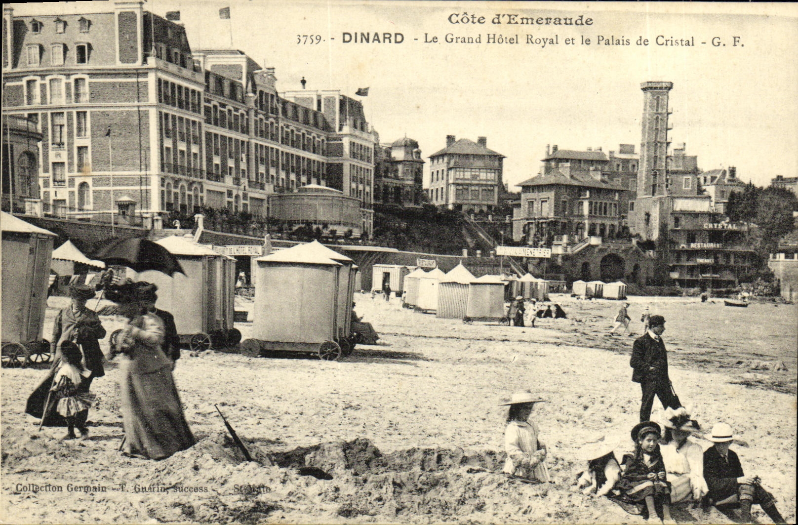 CPA Dinard Le Grand Hotel Royal et le Palais de Cristal