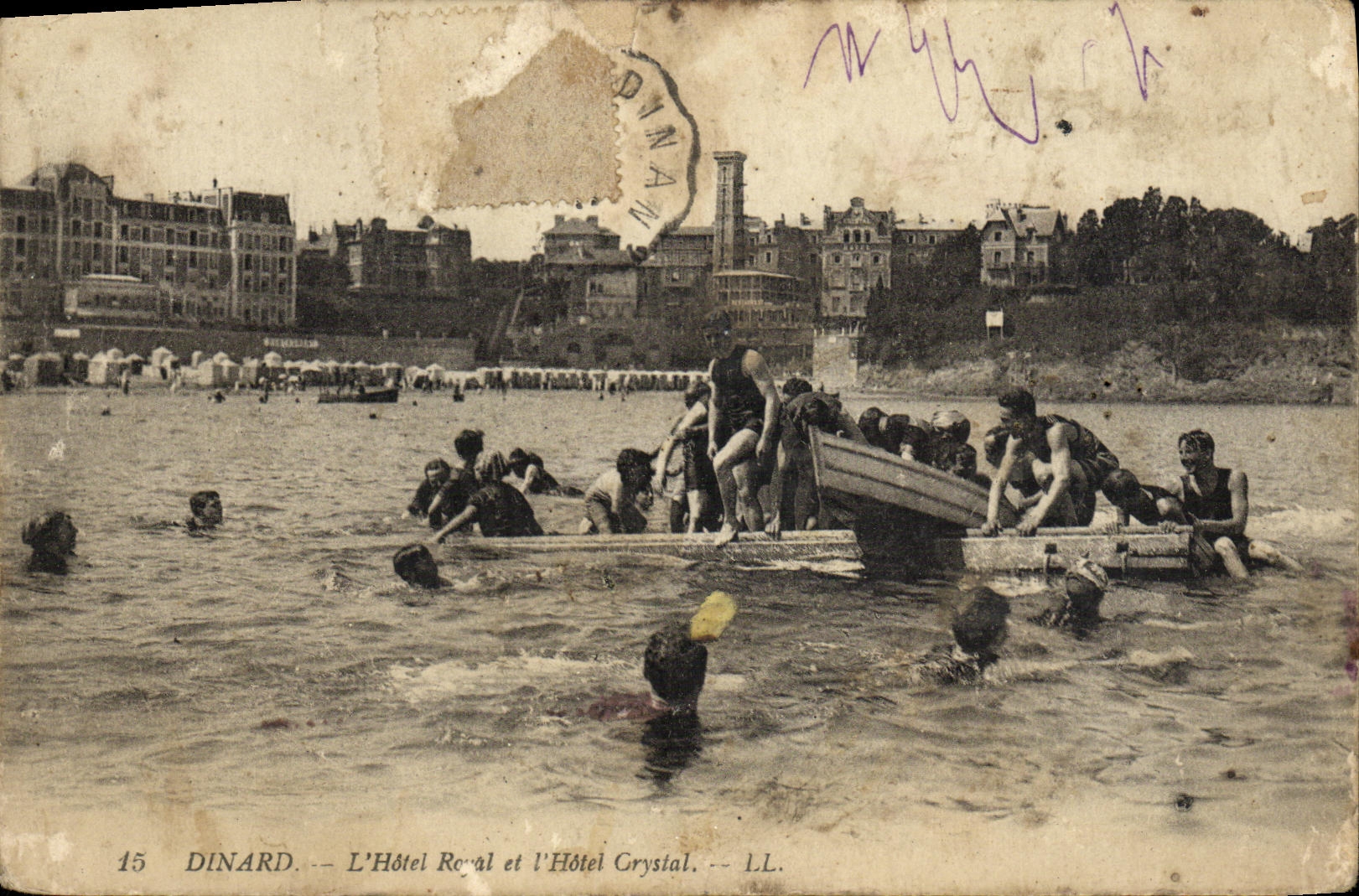 CPA Dinard L Hotel Royal et l Hotel crystal