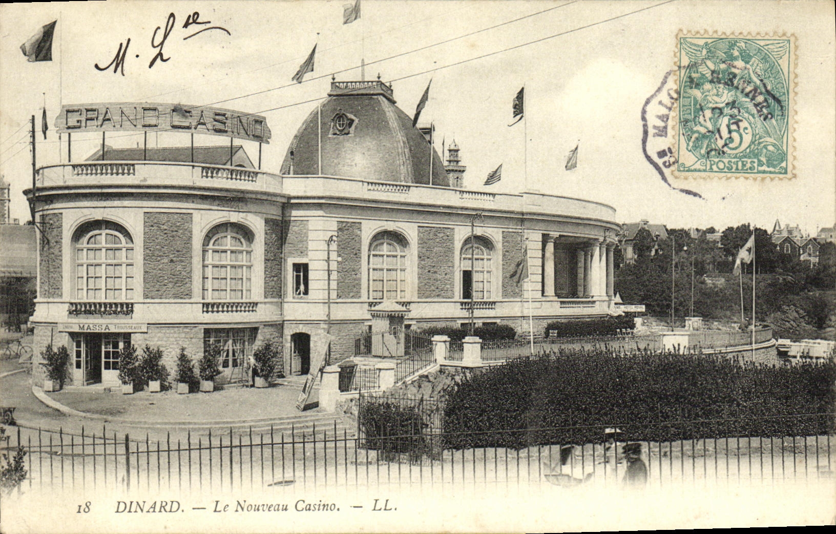 POSTAL Dinard de la VENDIMIA el nuevo casino