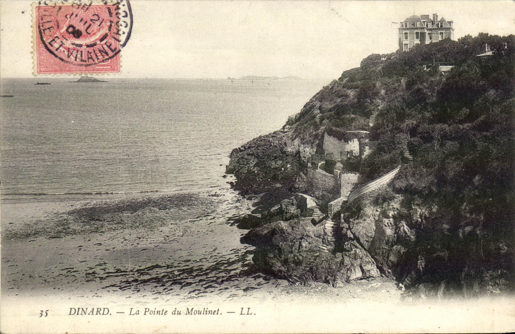 CPA Dinard La pointe du Moulinet 