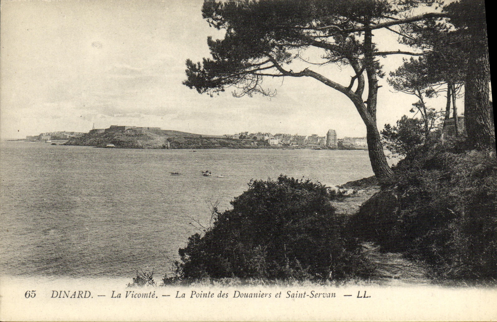POSTAL Dinard de la VENDIMIA el vizconde el punto de los oficiales y de ser de aduanas útil Saint