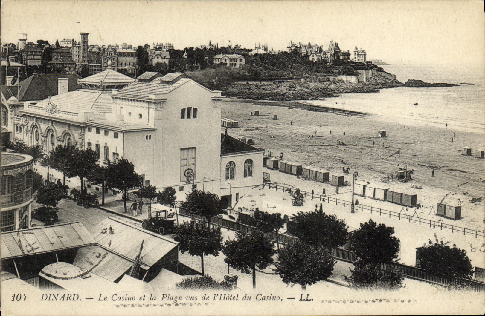 CPA Dinard Le Casino et la Plage Vus de L Hotel du Casino