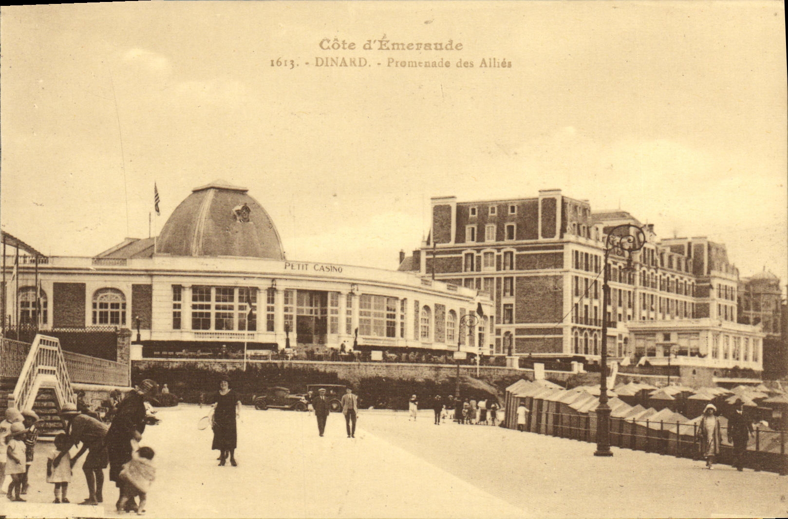 CPA Dinard Promenade des Allies
