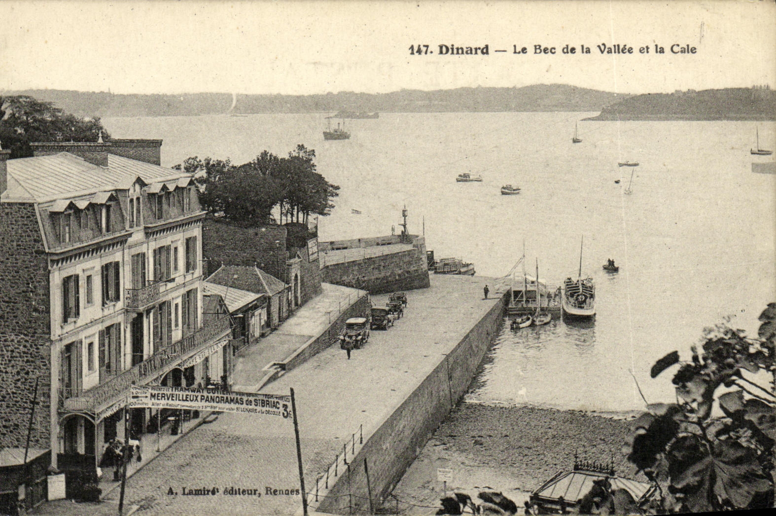 VINTAGE POSTCARD Dinard the nozzle D ela Valley and the Hold