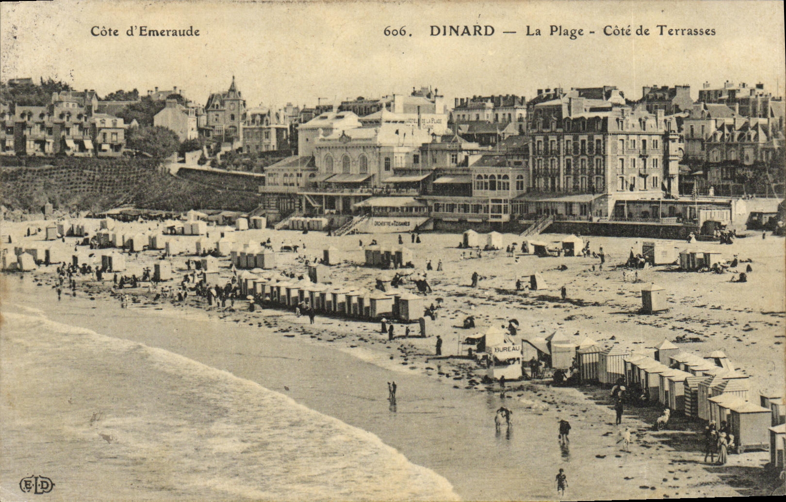 CPA Dinard La plage Cote des terrasses