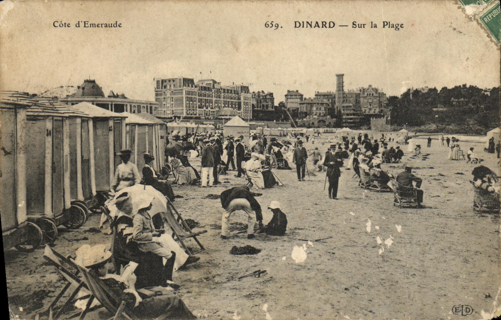 CPA Dinard Sur la plage 