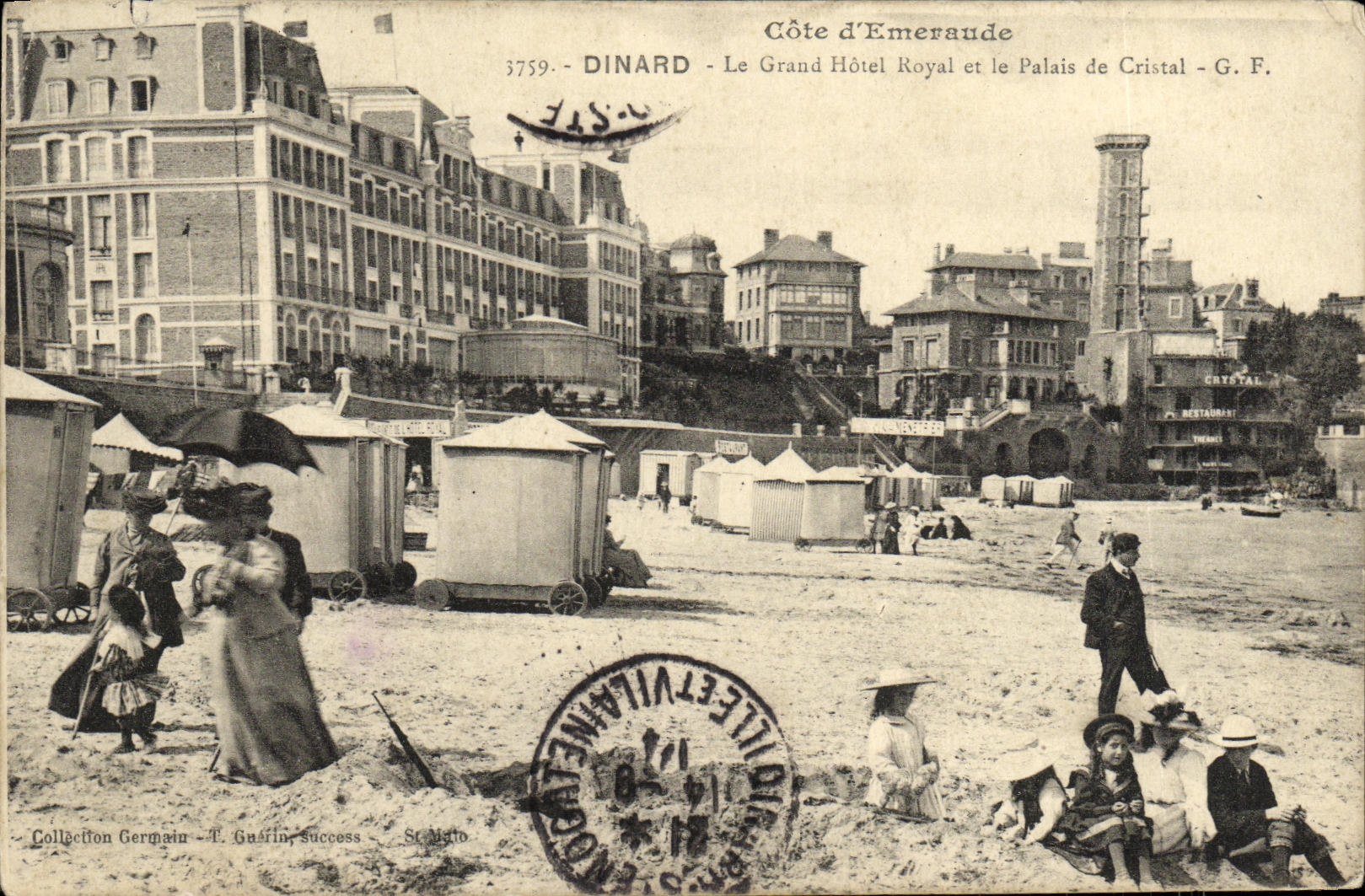 CPA Dinard Le Grand Hotel Royal et le palais de Cristal