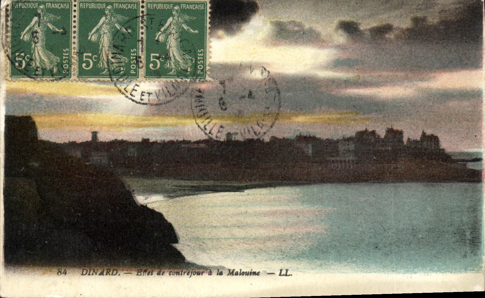 CPA Dinard Effet de contrejour a la Malouine