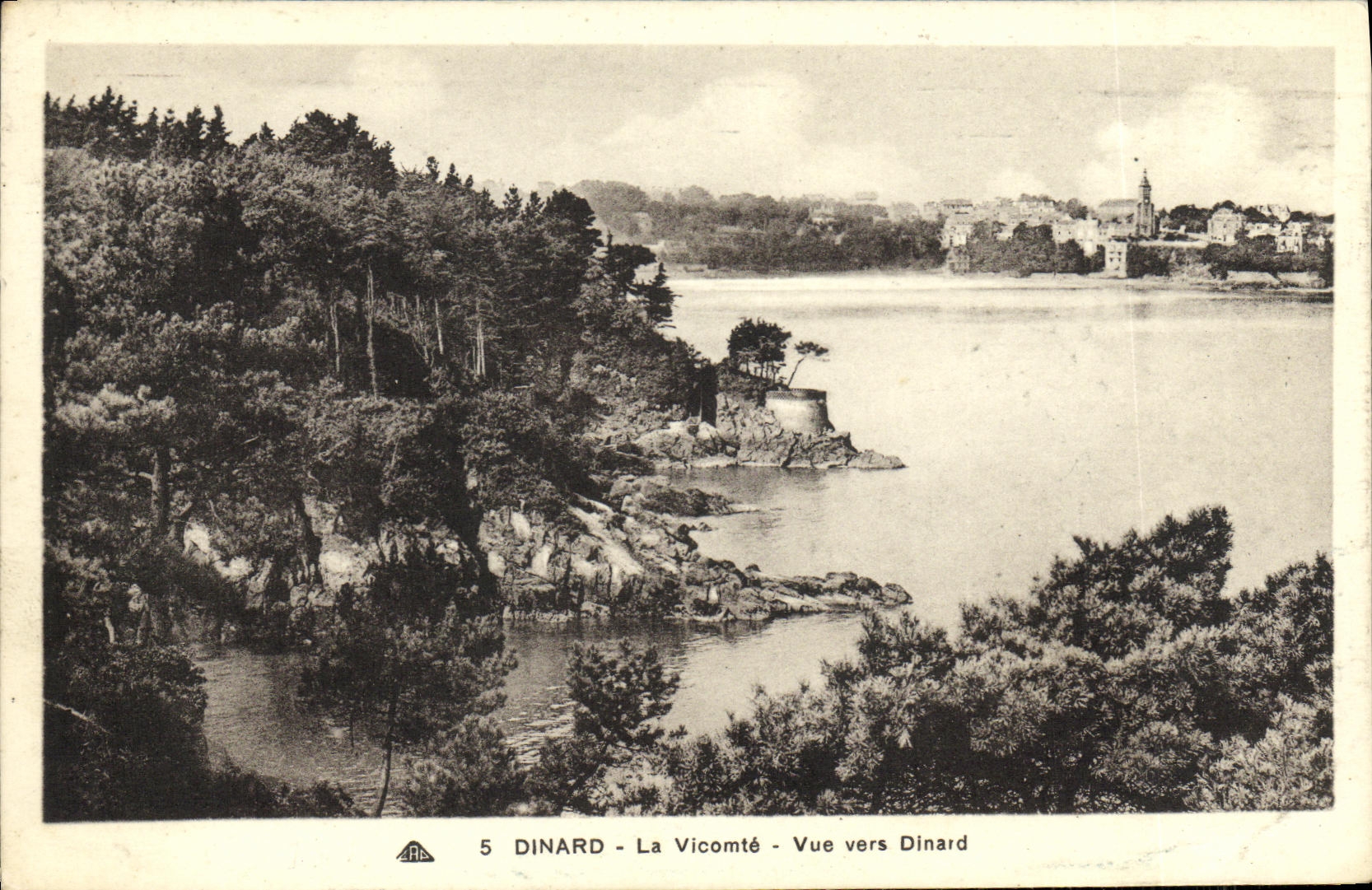 CPA Dinard La Vicomte Vue vers Dinard