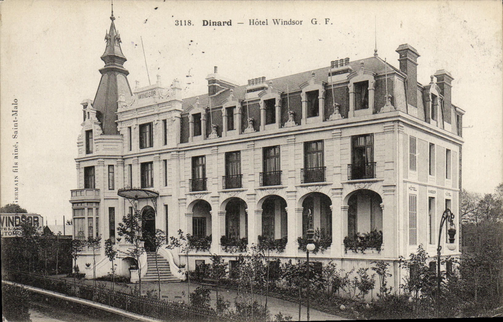 VINTAGE POSTCARD Dinard Windsor Hotel
