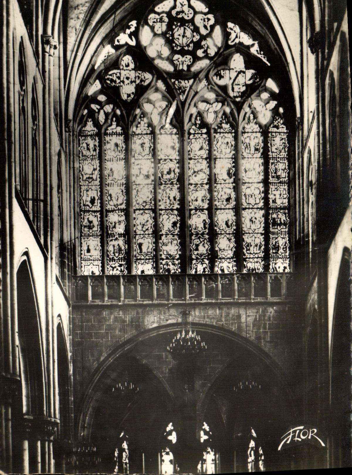 MODERN CARD Fraud of Brittany Stained glass of the Cathedral