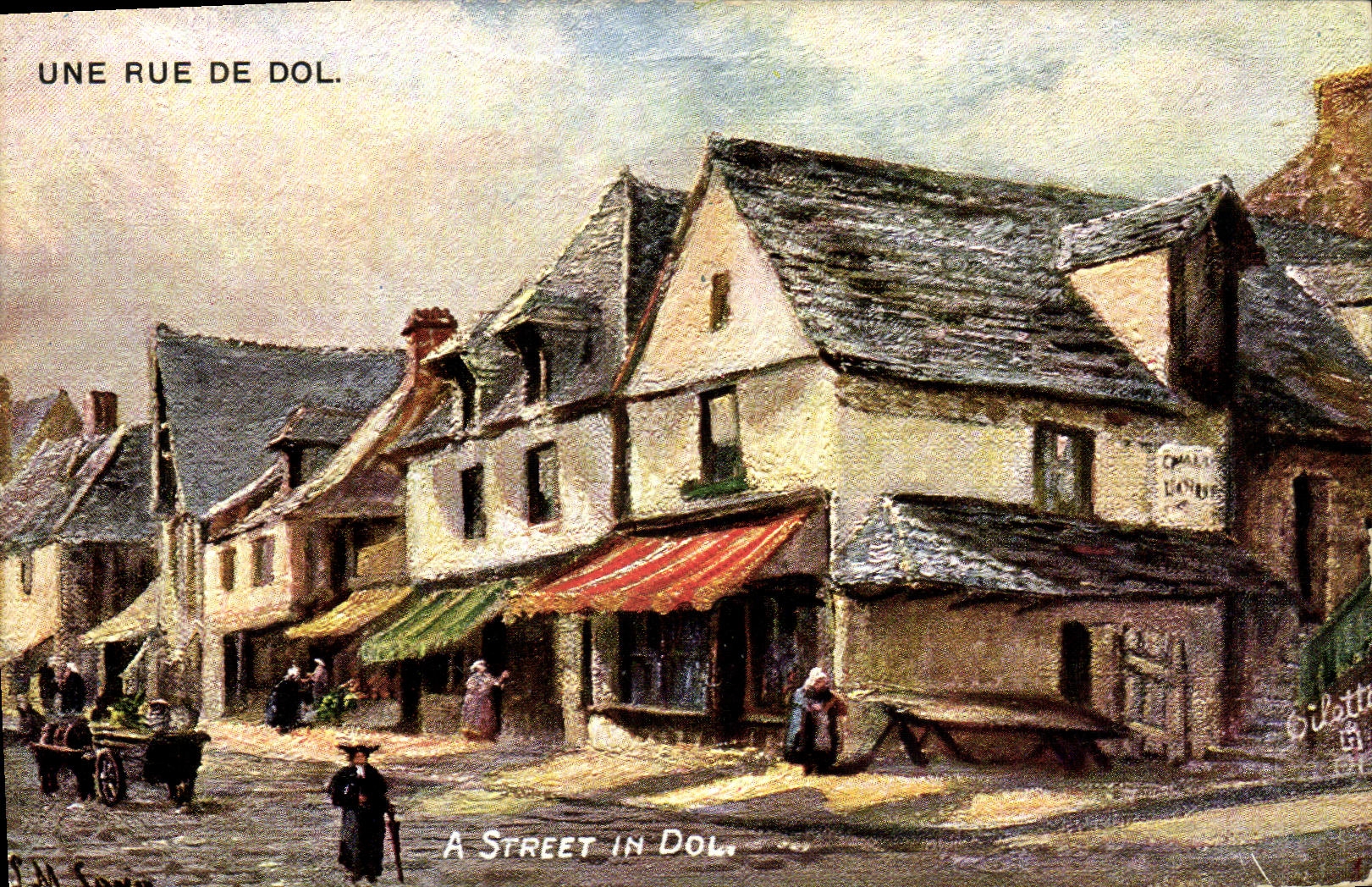CPA Une Rue de Dol