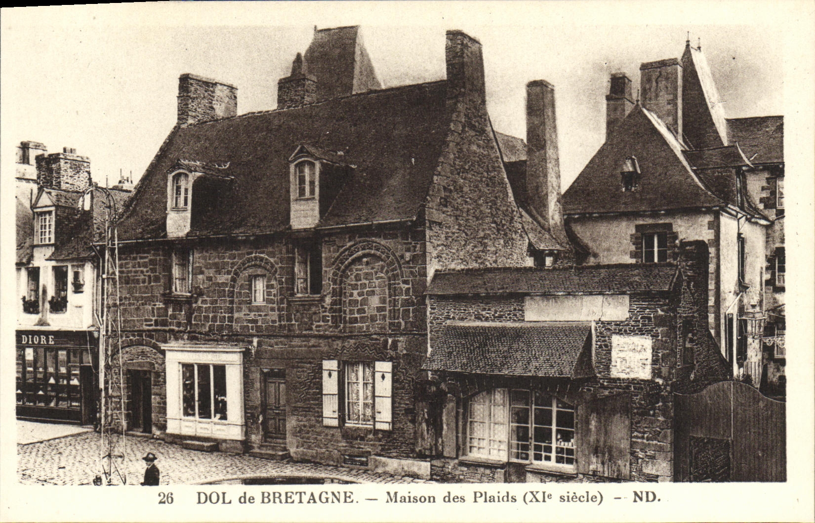 VINTAGE POSTCARD Fraud of Brittany House of the Plaids