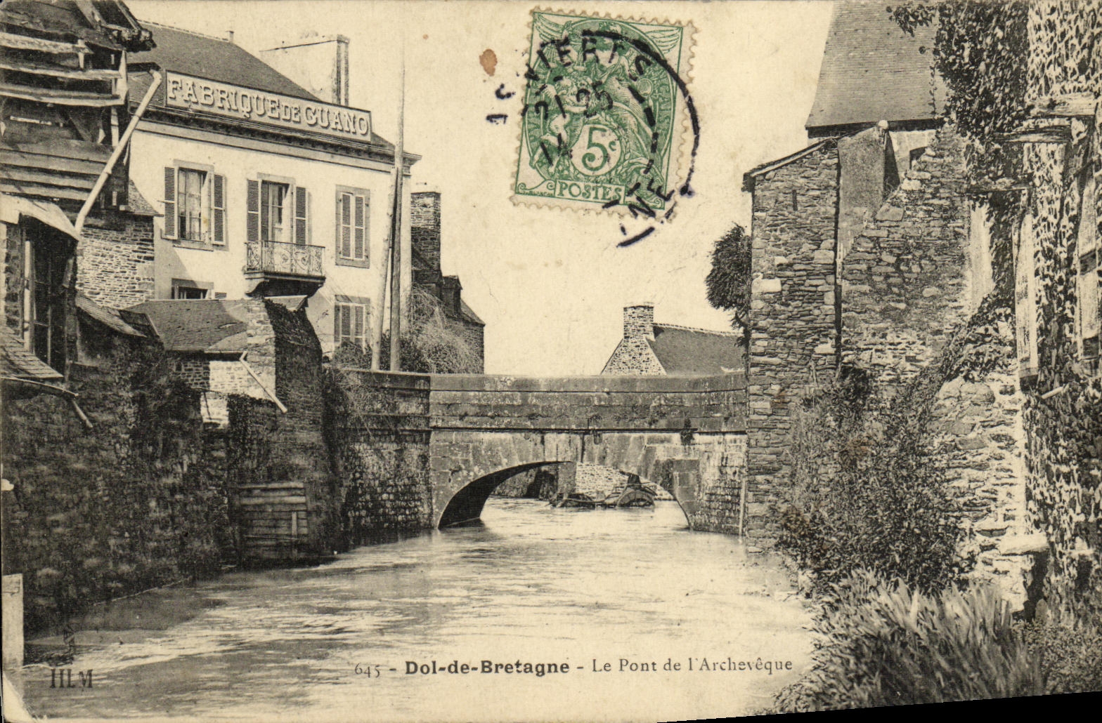CPA Dol de Bretagne Le Pont de L Archeveque Fabrique de Guano