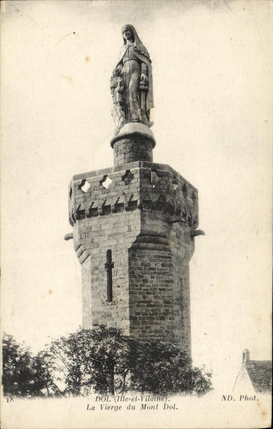 CPA Dol La Vierge du Mont Dol