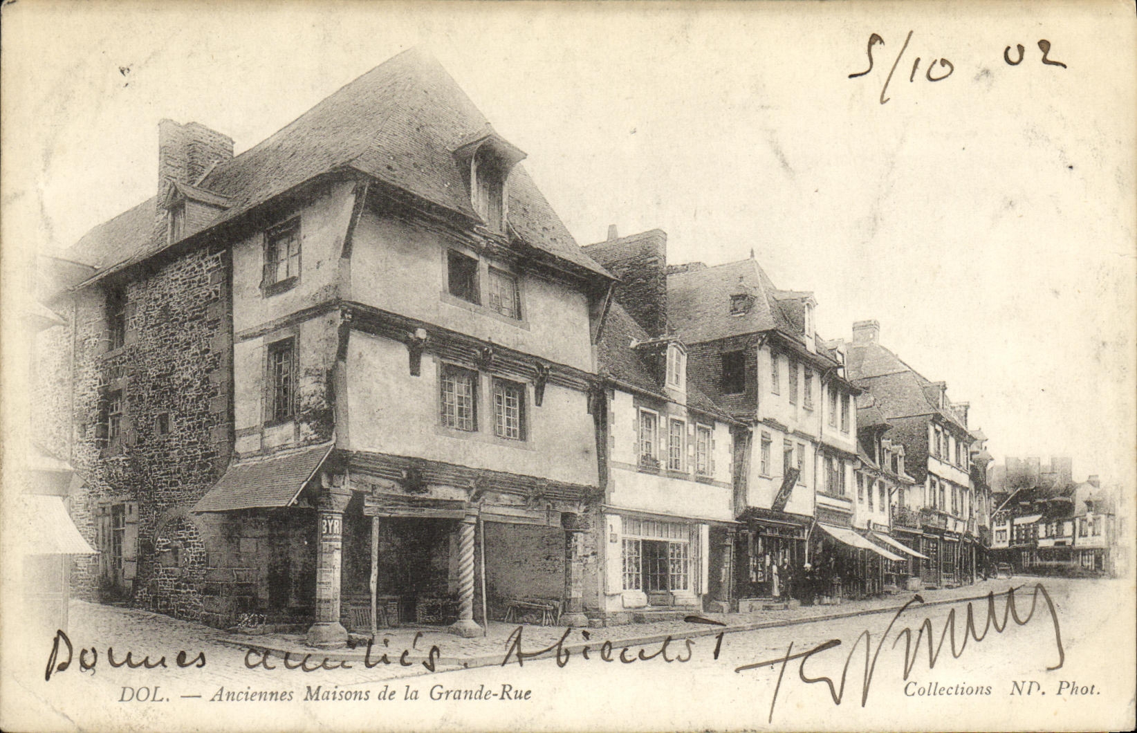 VINTAGE POSTCARD Fraud Old Houses of Main street