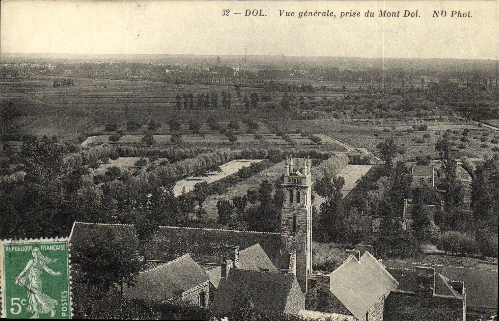 CPA Dol Vue Generale Prise du Mont Dol