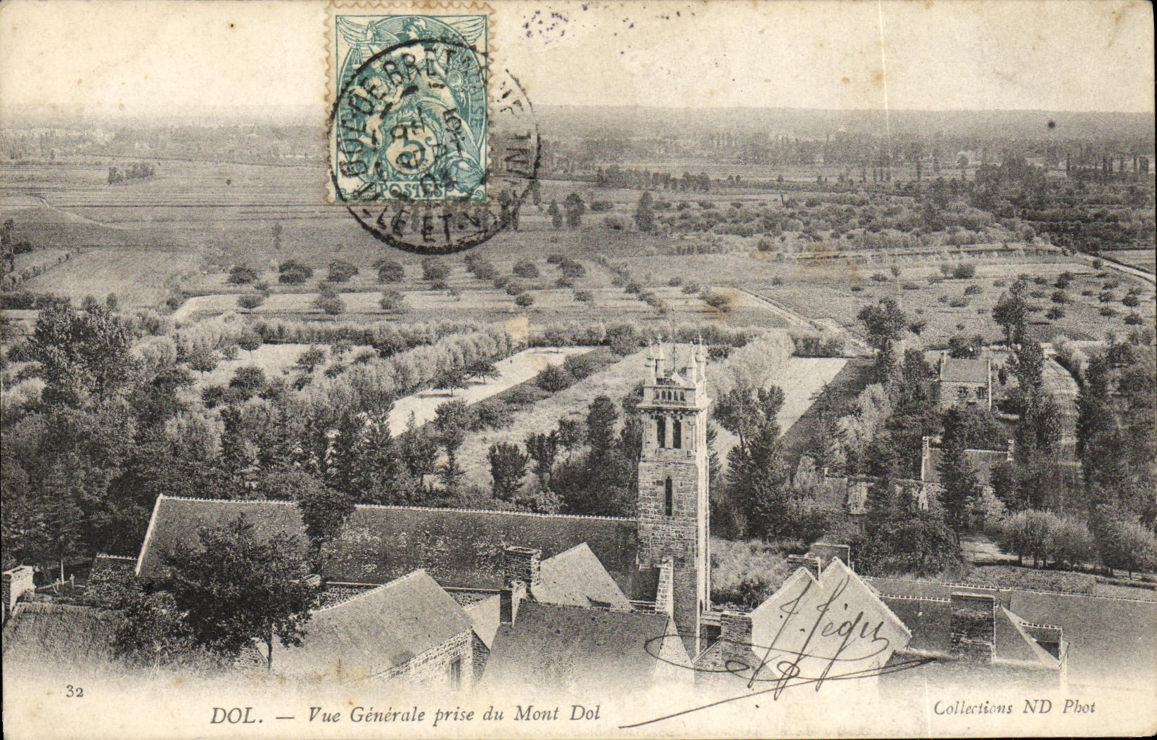 CPA Dol Vue Generale Prise du Mont