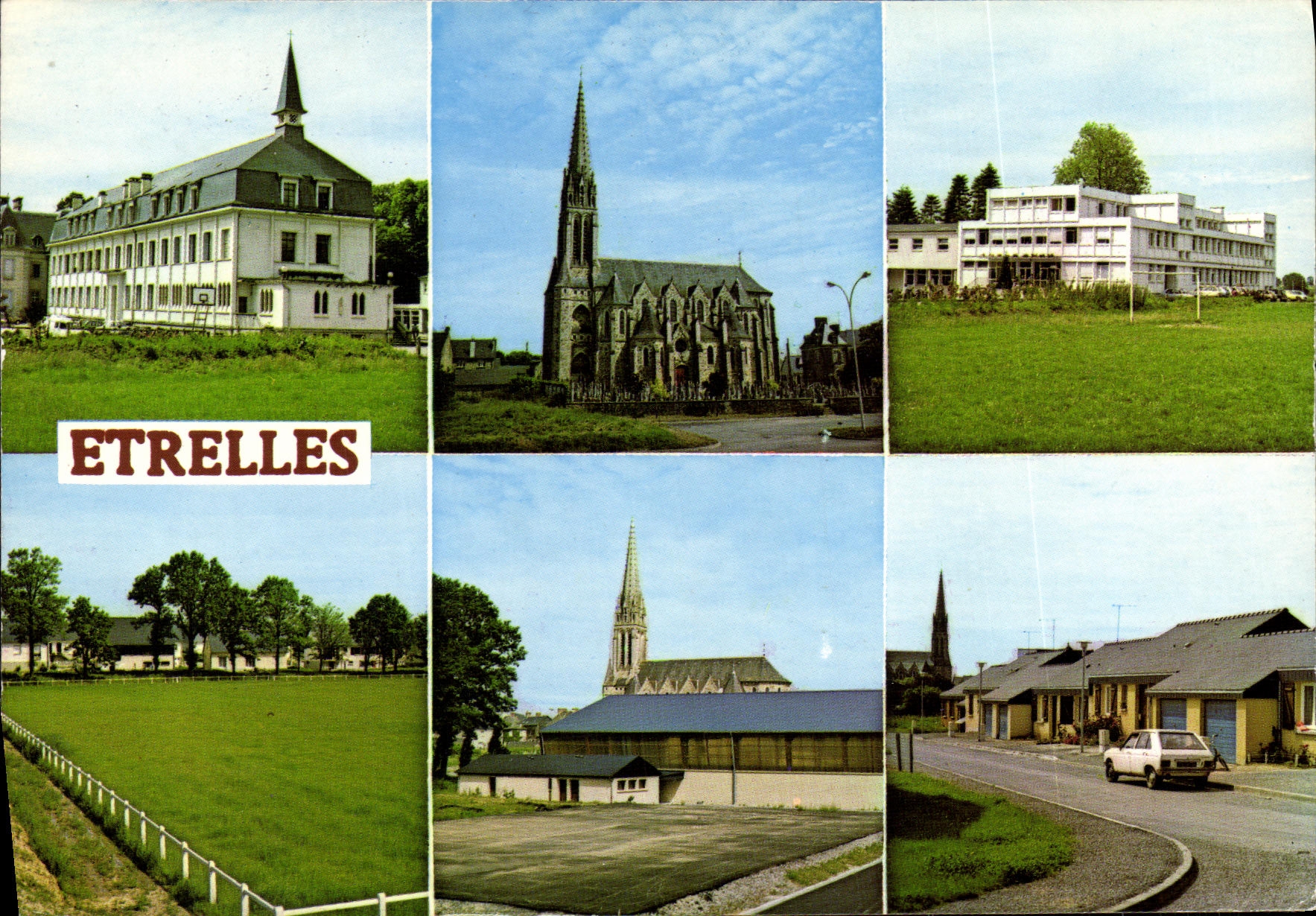 MODERN CARD Etrelles Hairies and L church the stage General sports Room Allotment