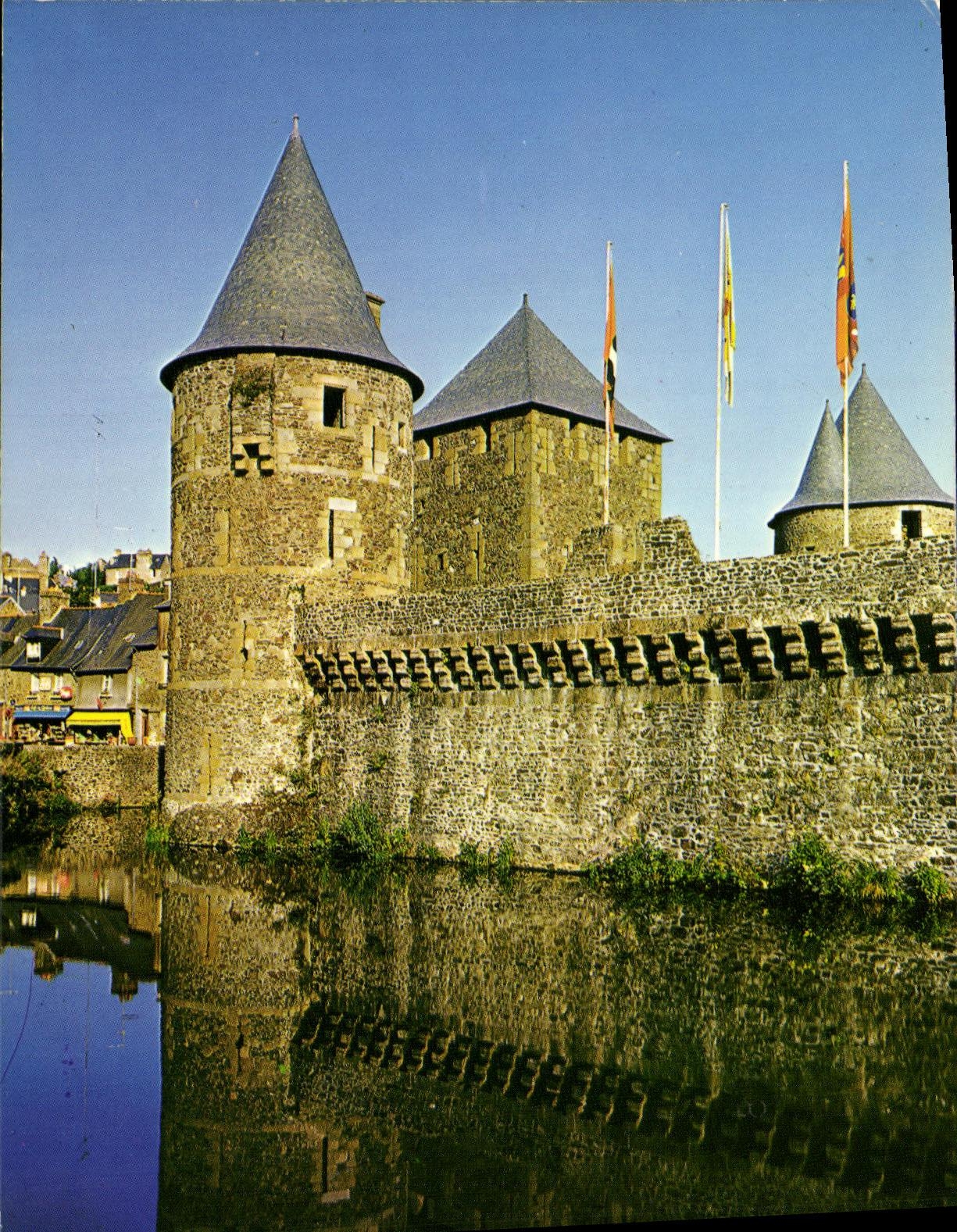 CPM Fougeres Entree du Chateau et Etang de la Couarde