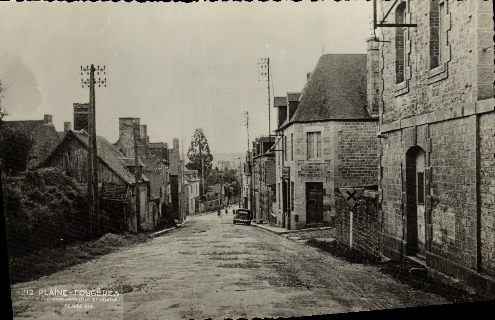 VINTAGE POSTCARD Flat Ferns Thimonnier Main street