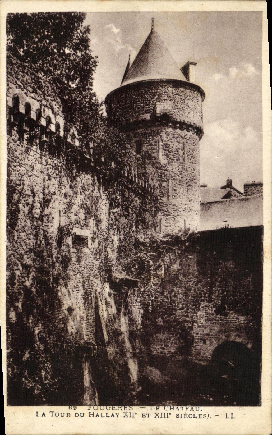 VINTAGE POSTCARD Ferns the Castle the Tower of Hallay Xll E and Xll E Centuries
