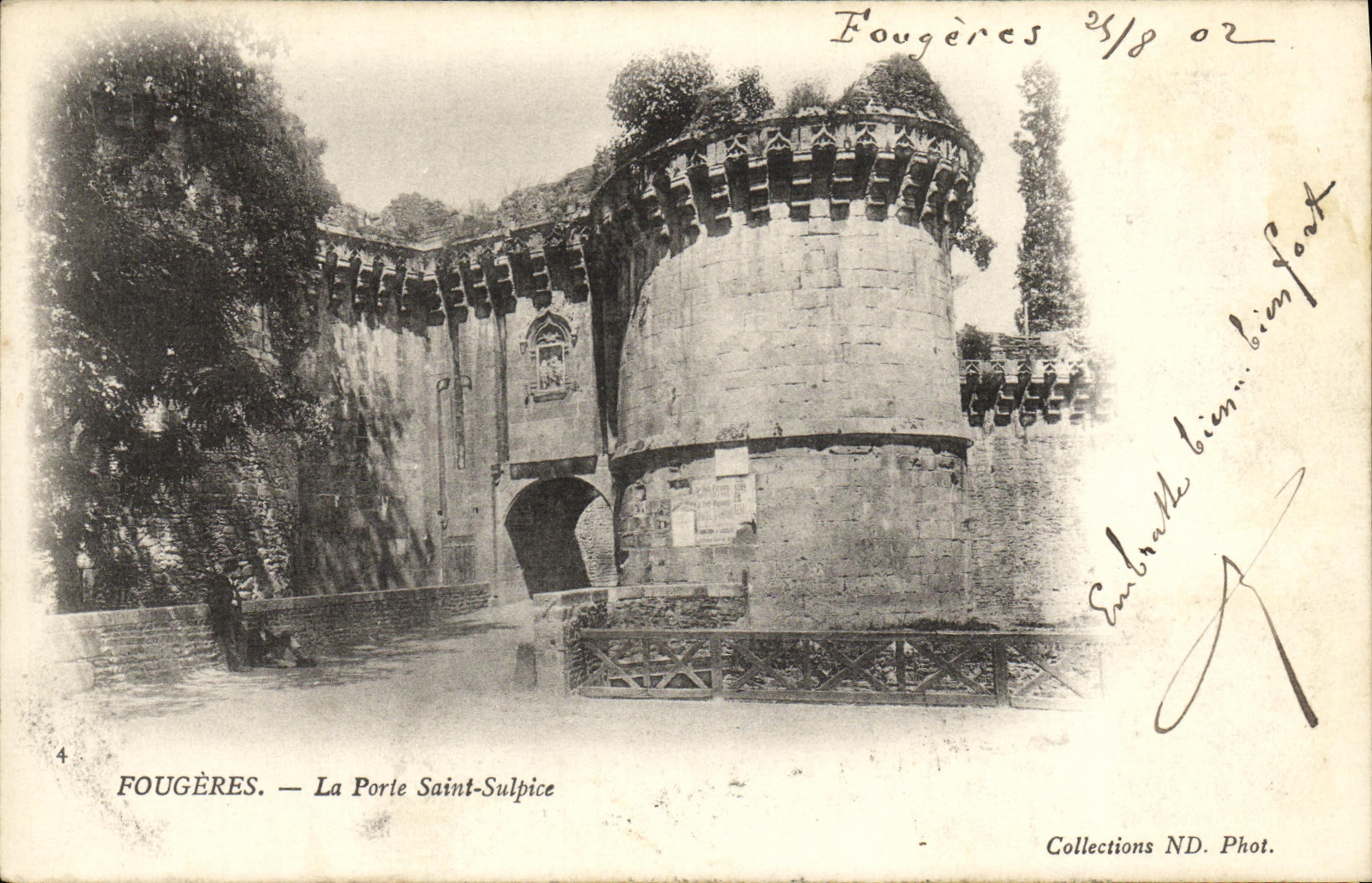 VINTAGE POSTCARD Ferns the Gate Sulpice Saint