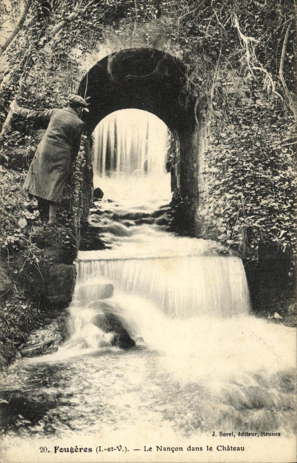 VINTAGE POSTCARD Ferns Nancon in the Castle
