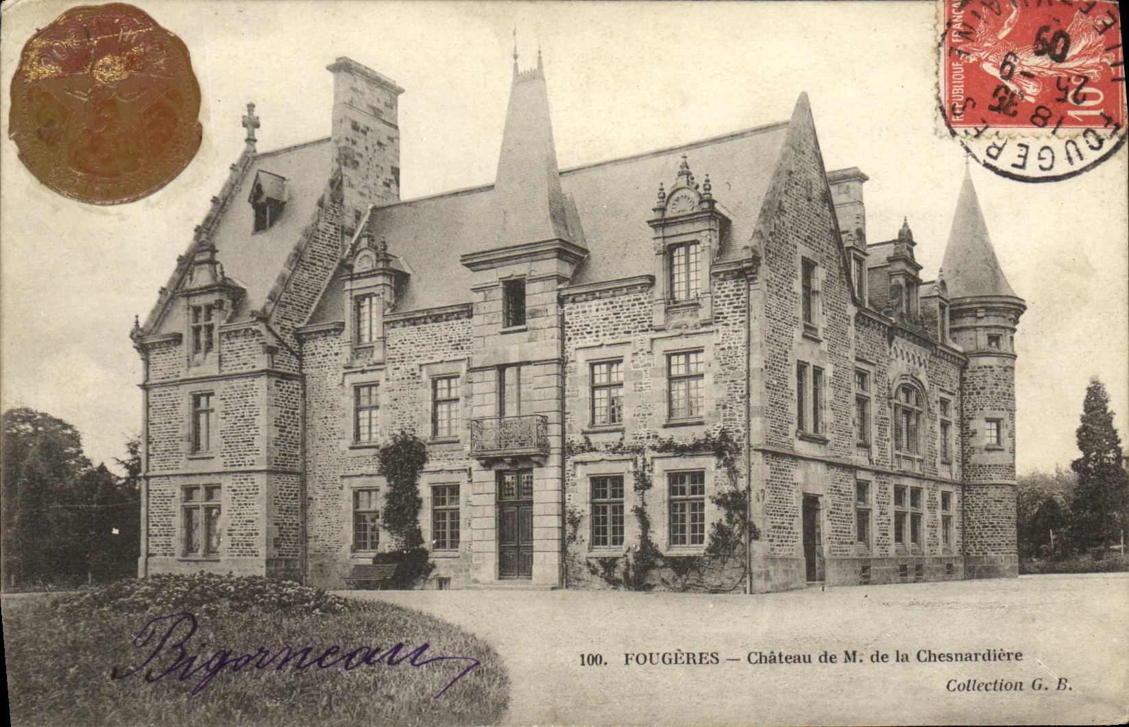 CPA Fougeres Chateau de M de Chesnardiere