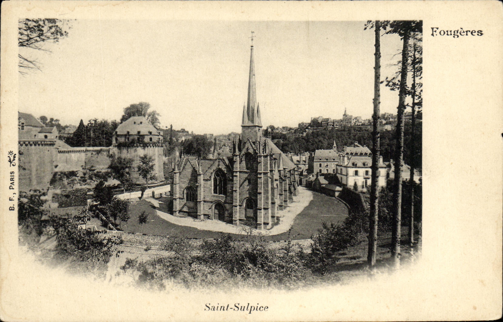 VINTAGE POSTCARD Ferns Sulpice Saint