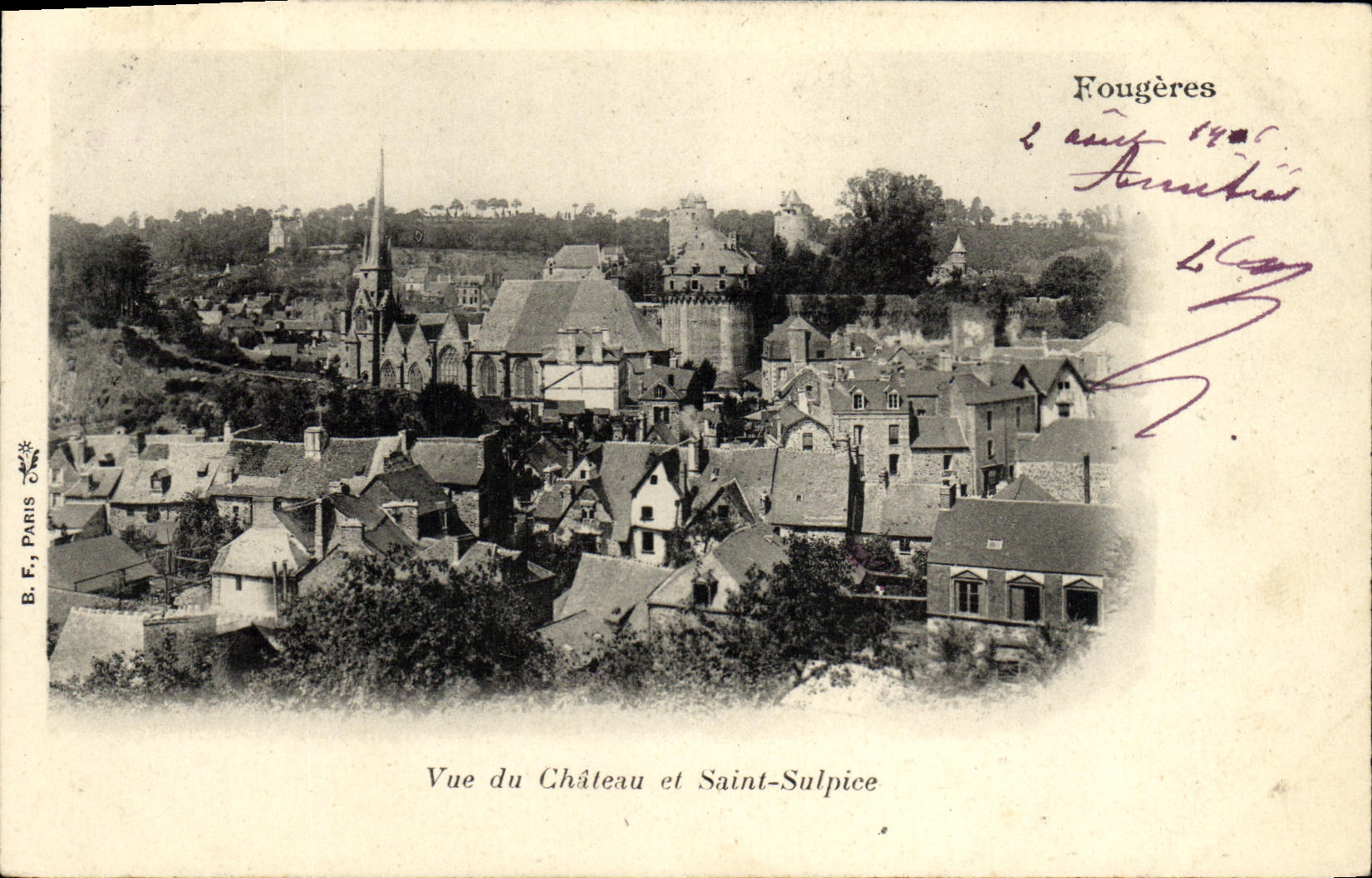 CPA Fougeres Vue du Chateau et Saint Sulpice