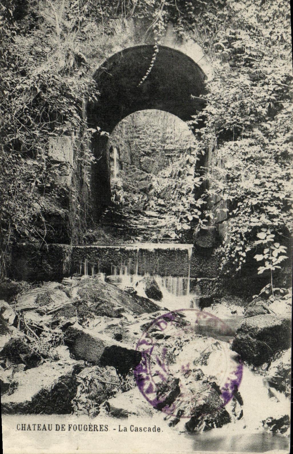 VINTAGE POSTCARD Castle of Ferns the Cascade