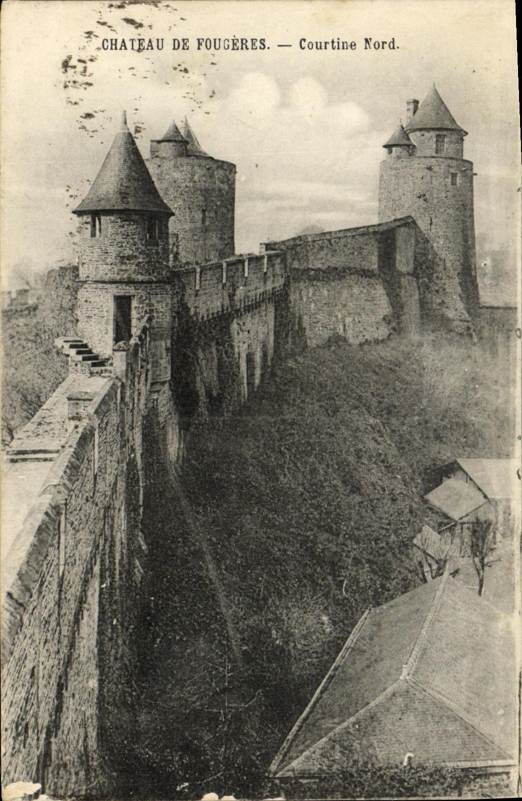 VINTAGE POSTCARD Castle of Ferns Courtine North
