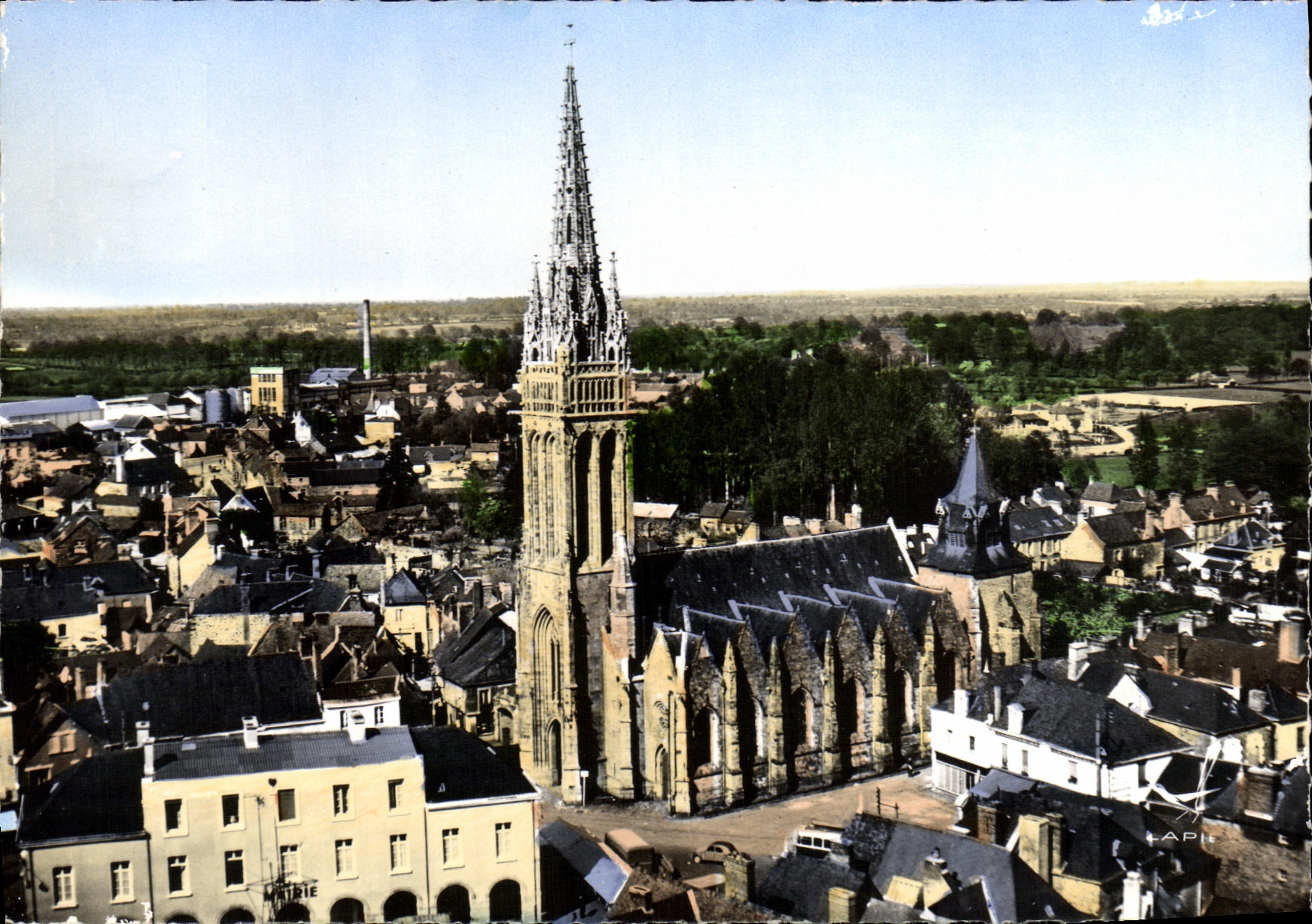 MODERN CARD Guerche of Brittany L Church