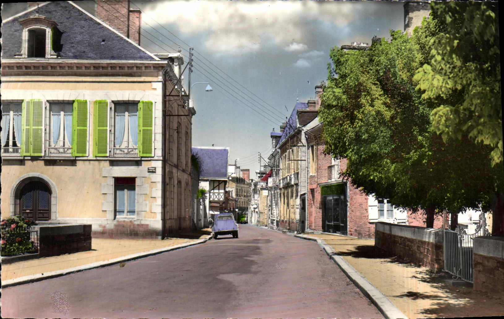 MODERN CARD Guerche of Brittany Street of Nantes
