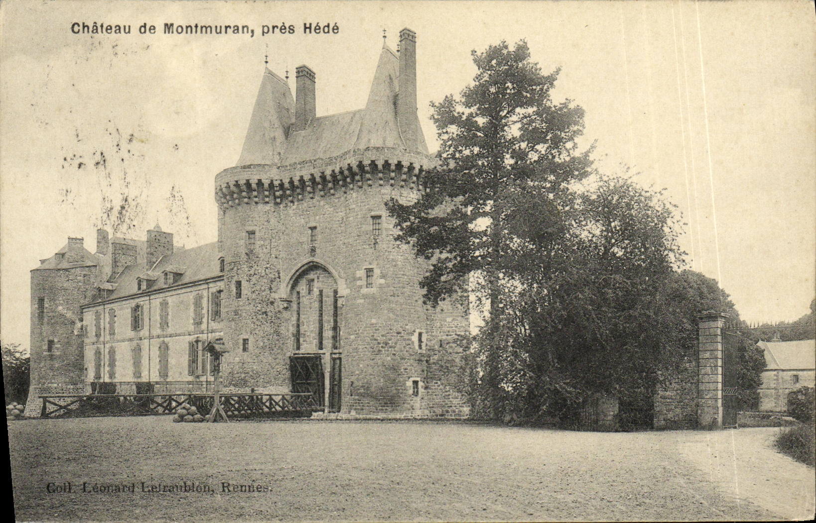 VINTAGE POSTCARD Iffs Castle of Montmuran close Hede