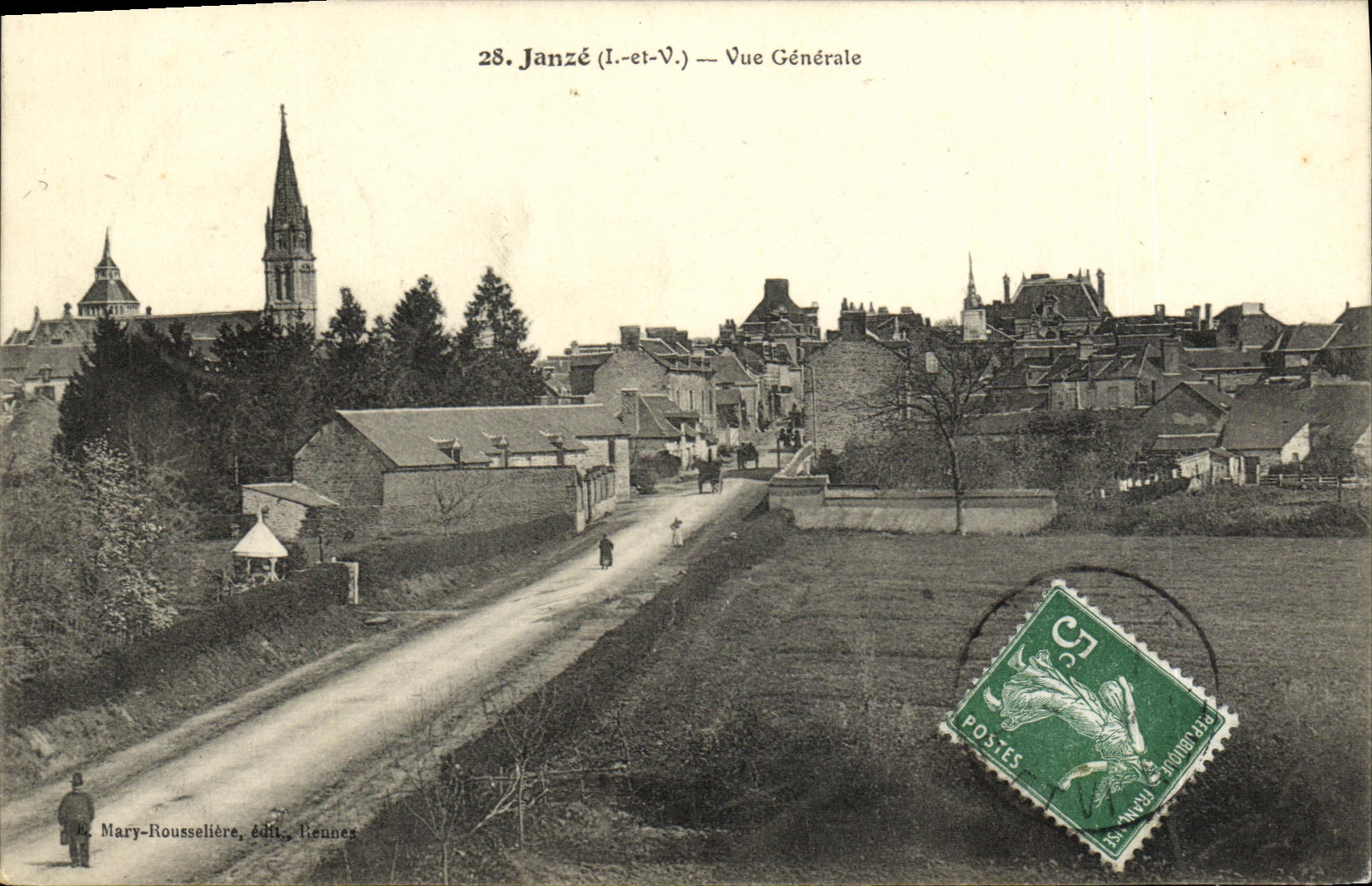 VINTAGE POSTCARD Janze View