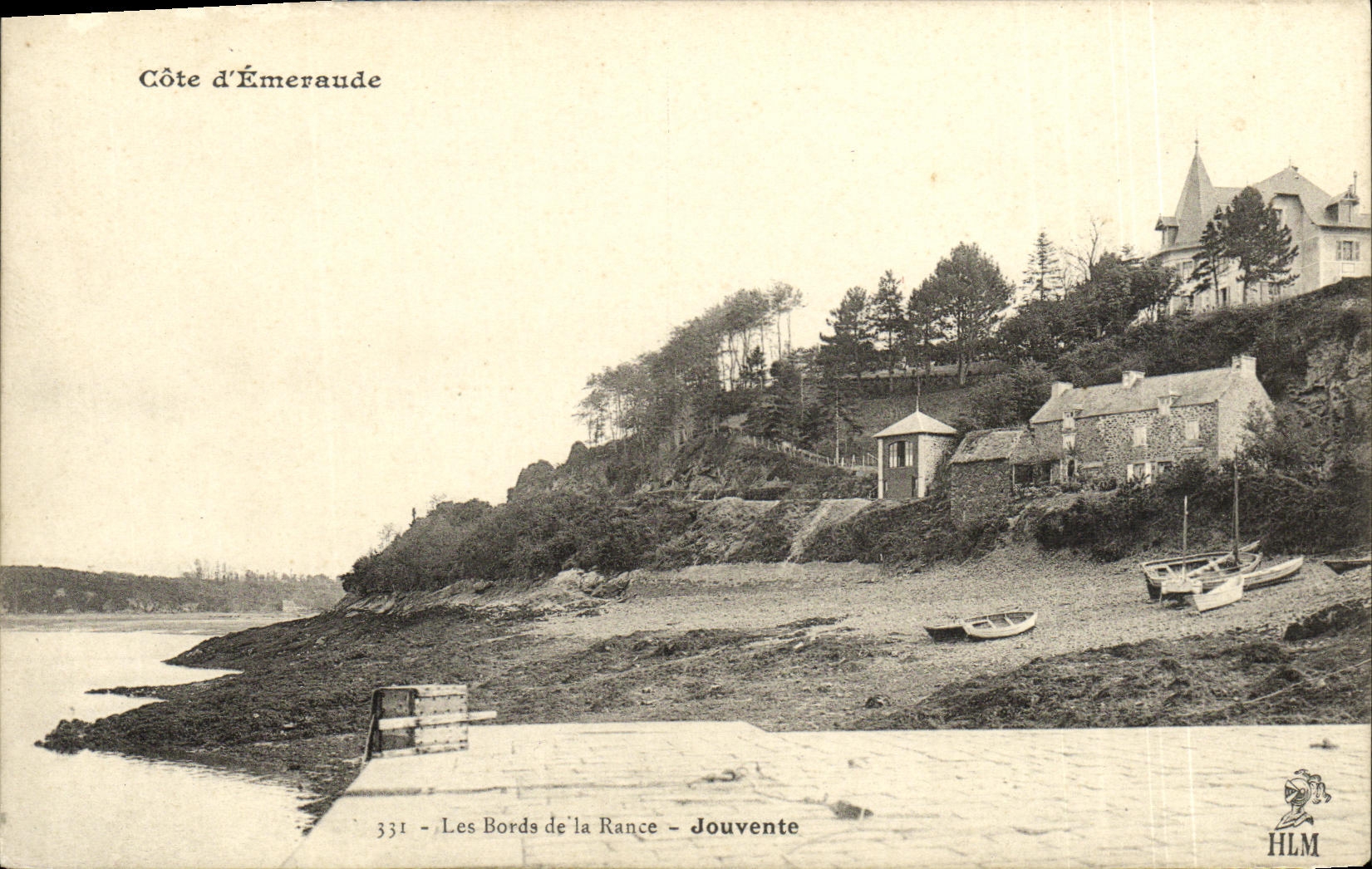 VINTAGE POSTCARD Jouvente Edges of the Rancid one