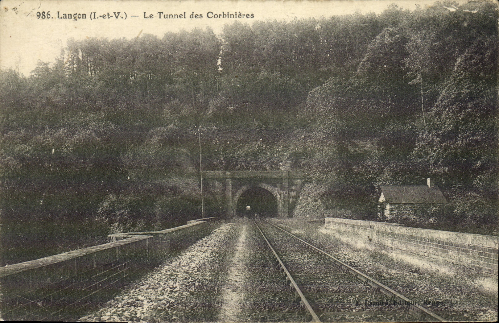 CPA Langon Le Tunnel des Corbinieres