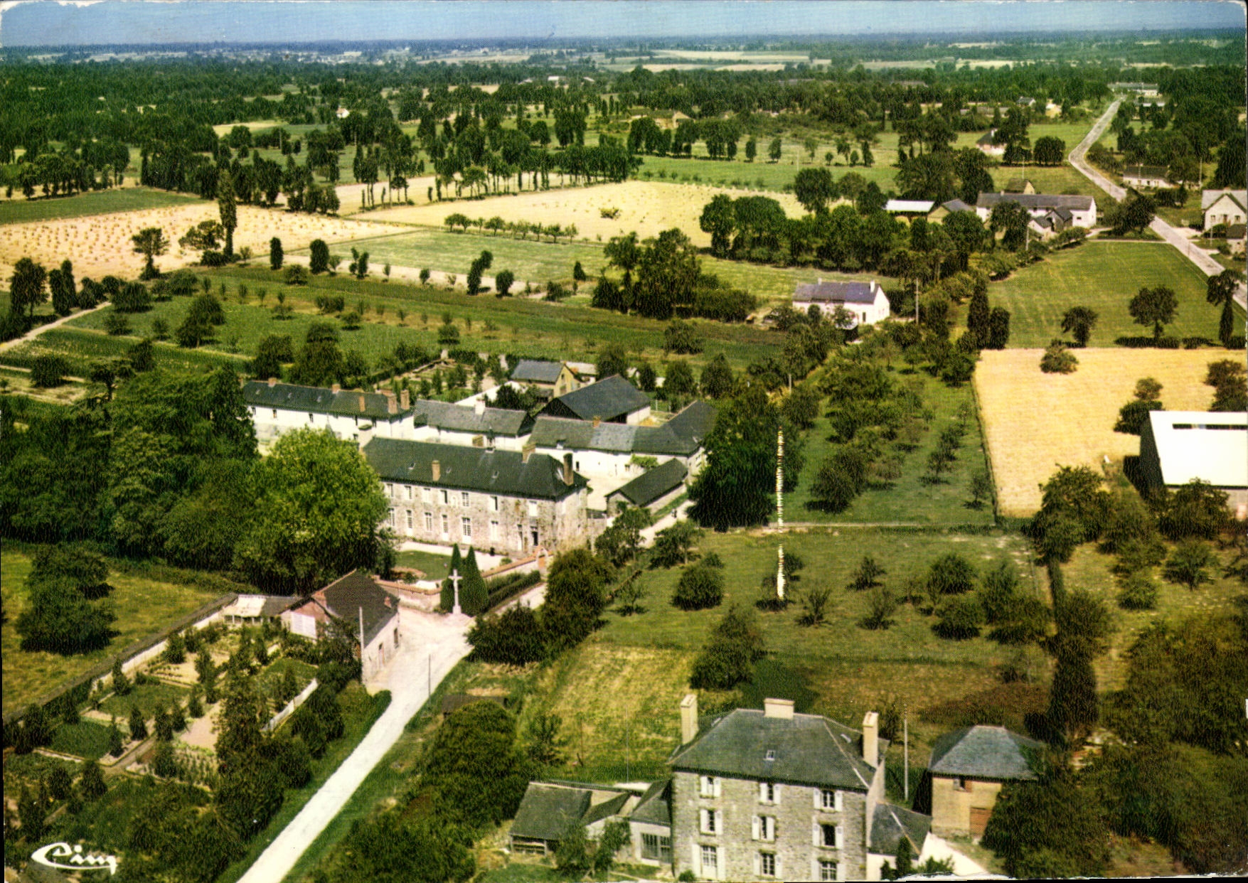 MODERN CARD Melesse the Old people s home Seen air