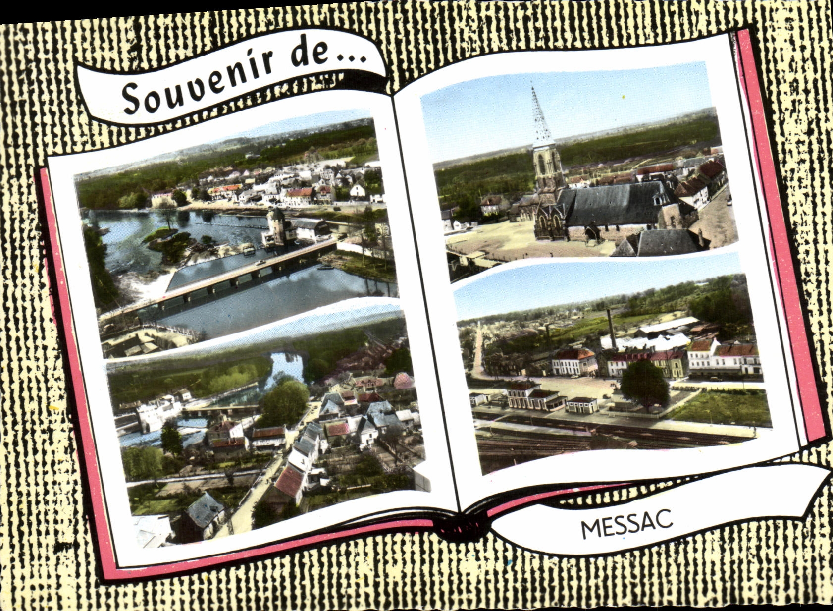 MODERN CARD Messac L Church Seen on the Mill and the Unpleasant one