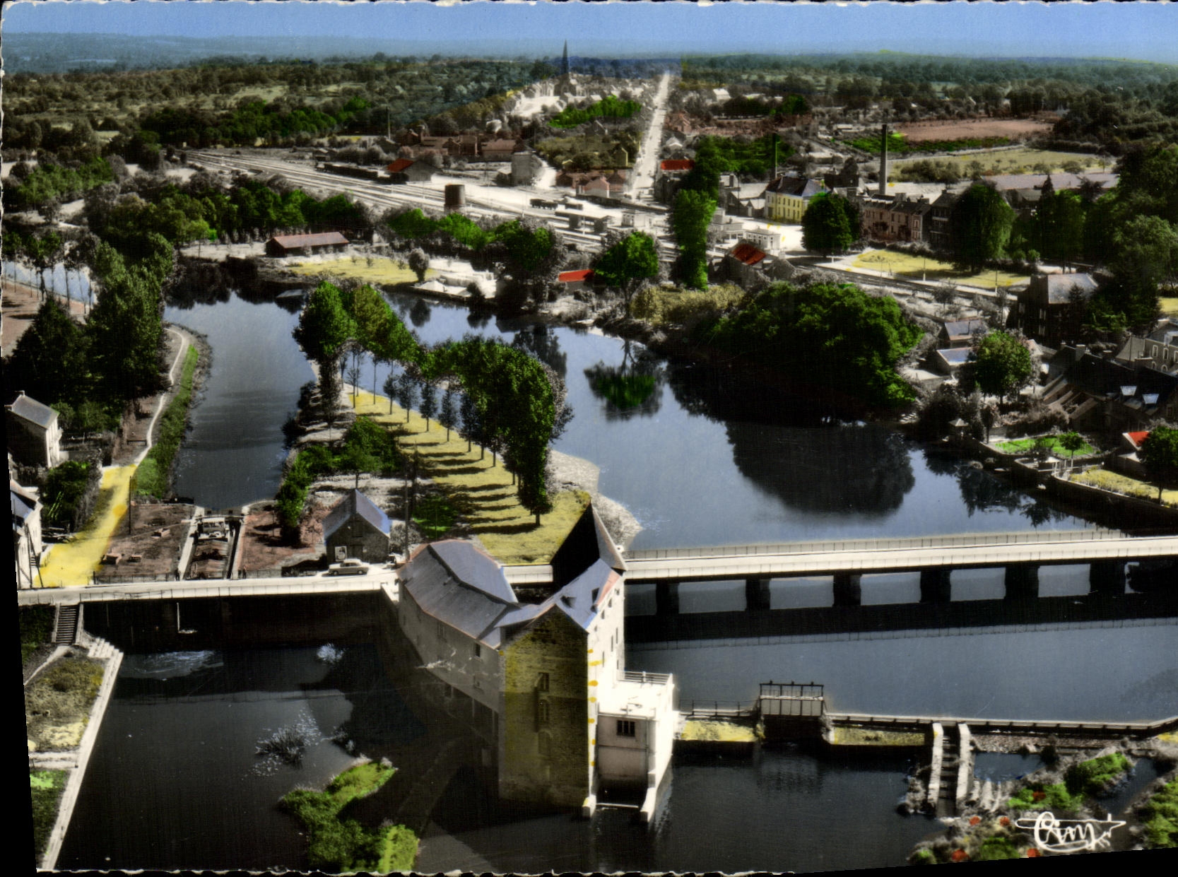 MODERN CARD Messac Vue Air of L Locks Mill the Unpleasant one Towards Messac