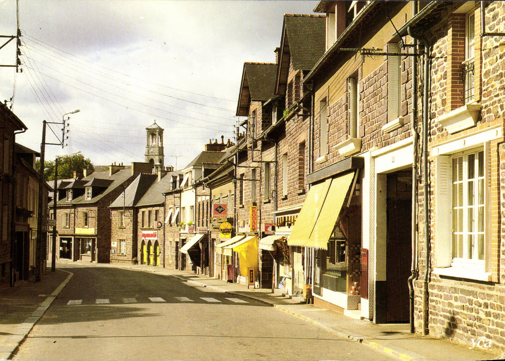 MODERN CARD Picturesque Brittany With the confluence of Meu and Garun the street St Nicolas