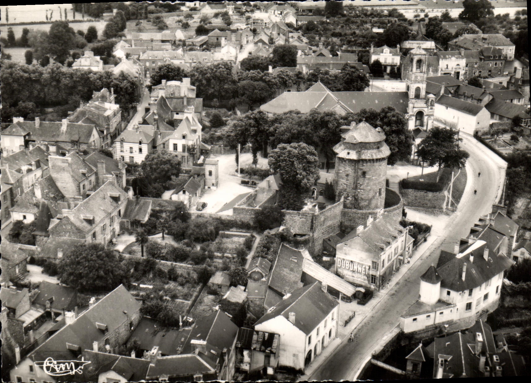 CPM La Bretagne Montfort Sur Meu Vue Generale aerienne