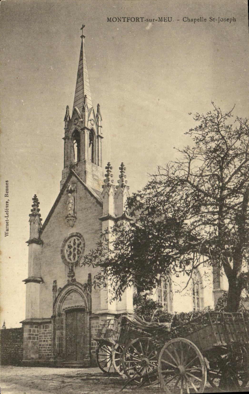 CPA La Bretagne Montfort Sur Meu Chapelle St Joseph
