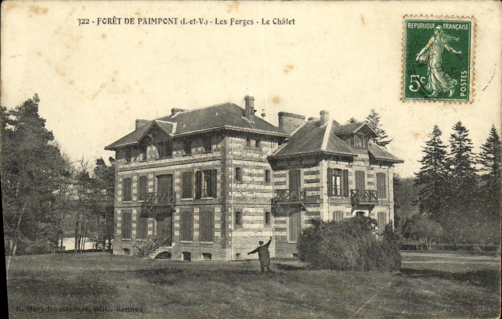 CPA Paimpont Les Forges Le chalet 